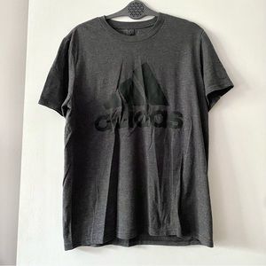 Adidas Logo Charcoal Heather Grey Amplifier Tee